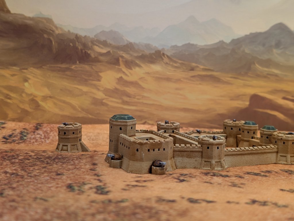 Model of a Syrtian fortress on Mars