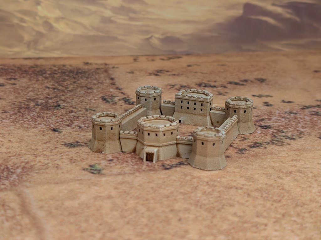 Model of a small Syrtian fort on Mars